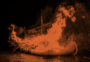 boat burning